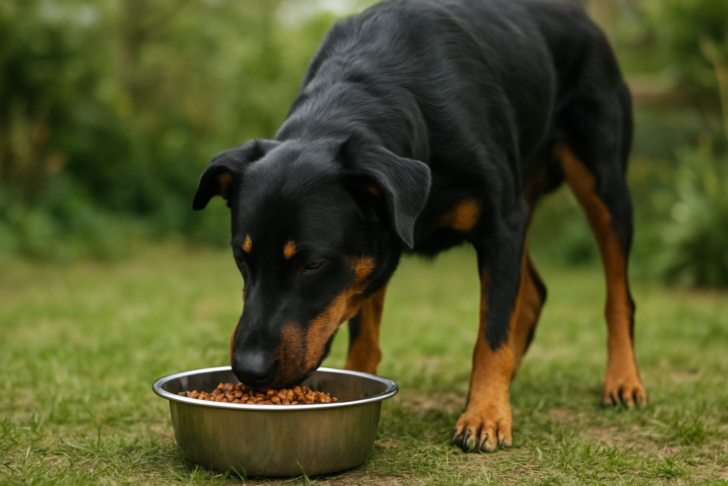 Alimentation du Beauceron : chiot, adulte et senior, nos repères